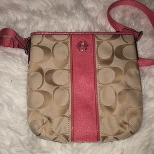 Pink coach bag